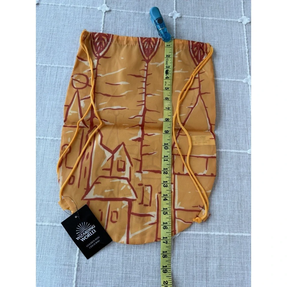 Exclusive Harry Potter Wizarding World Golden Egg Cinch Bag Drawstring NWT